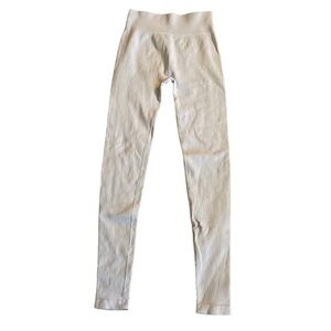 Missguided Recycled White Seamless Ribbed Gym Leggings size small